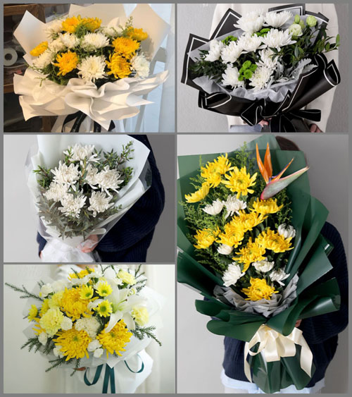 广东肇庆市怀集县蓝钟镇平安村白事花束代送
